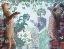 Коты и кирпичи. Иллюстрация для календаря «История кирпича»